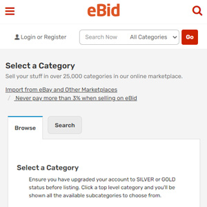vender cosas de segunda mano en ebid.net